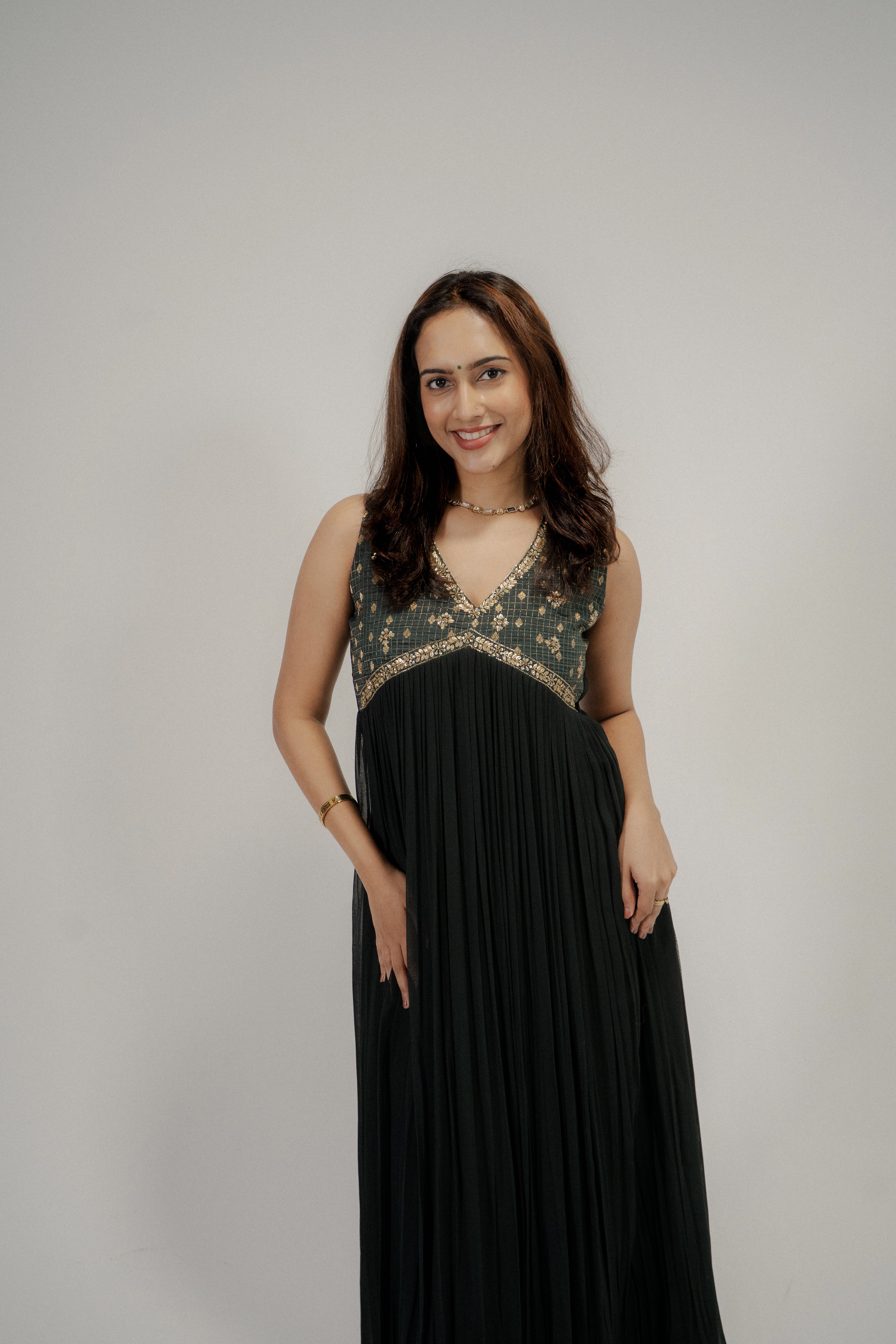 Mira Pleated Dress