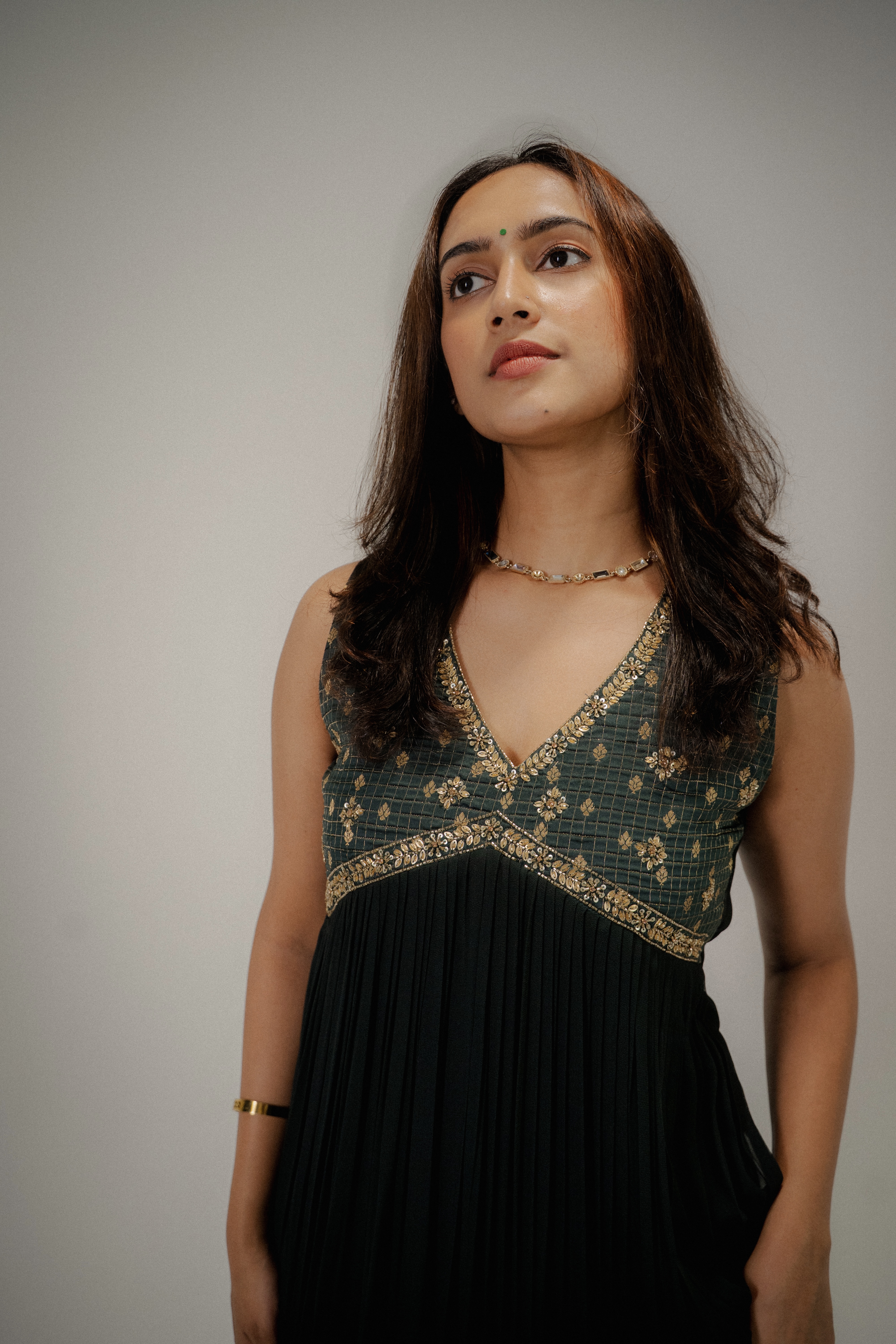 Mira Pleated Dress view 3